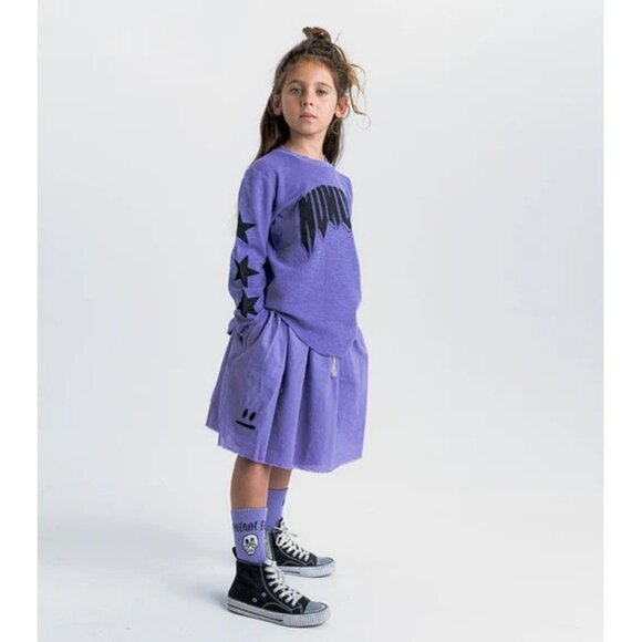 Nununu Feather Skirt in Mauve Mist - Picture 3 of 4